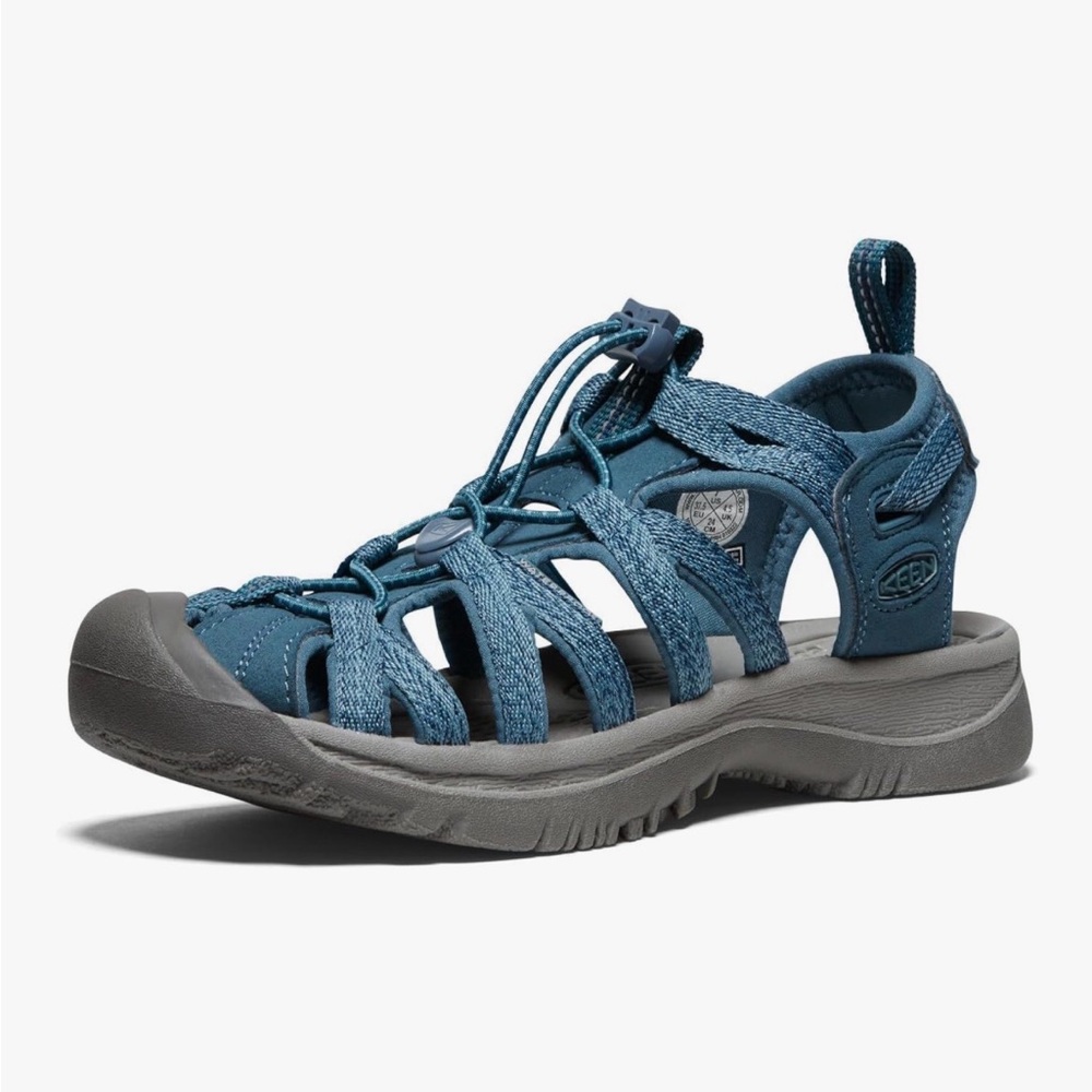 New in Box - KEEN Women's Whisper Closed Toe Sport Sandals in Blue - 7.5